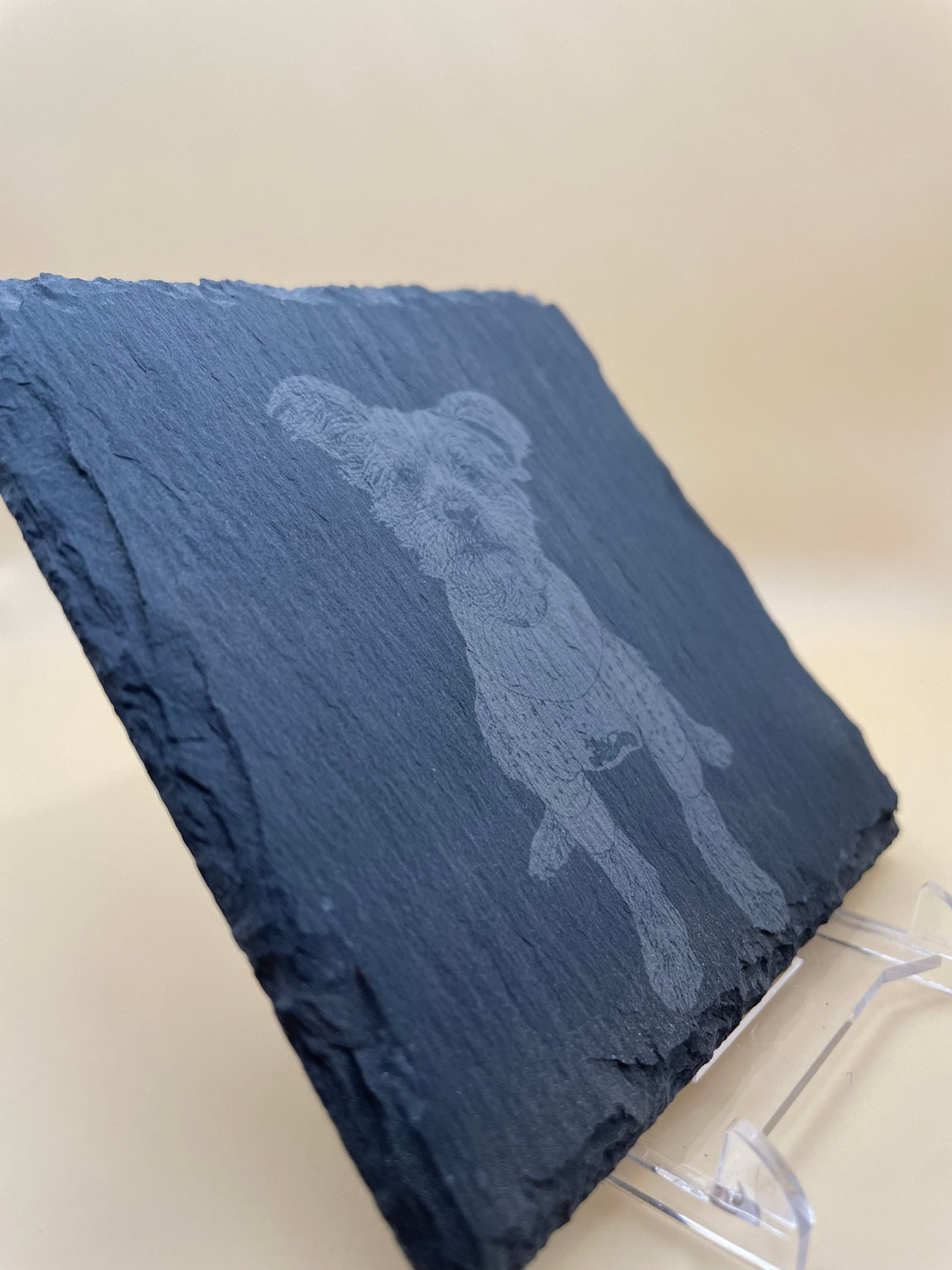 Slate photo coaster